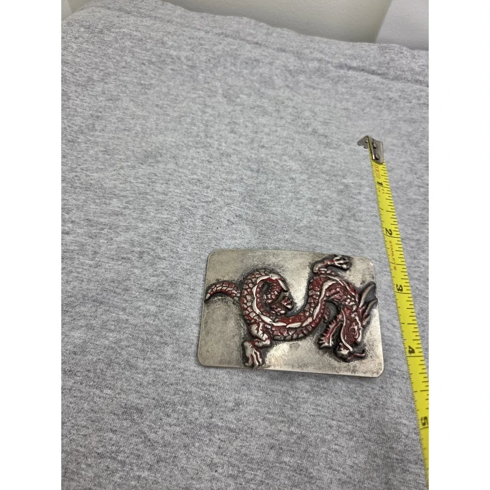 Rare Large Red Dragon Fantasy Mythical Belt Buckle